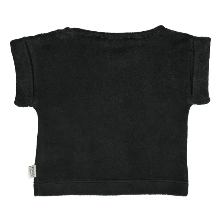 T-Shirt Bio-Baumwolle Laurier | Schwarz- Produktbild Nr. 1