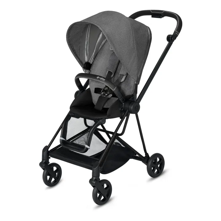 Poussette complète 2ème age Mios chassis noir | Gris clair- Image produit n°0