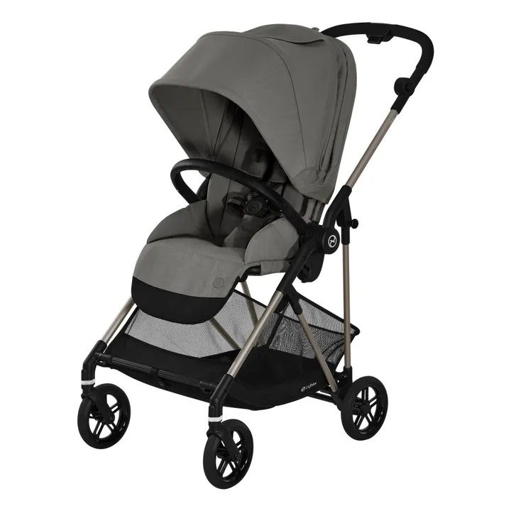Poussette complète évolutive compacte Melio | Gris clair- Image produit n°0