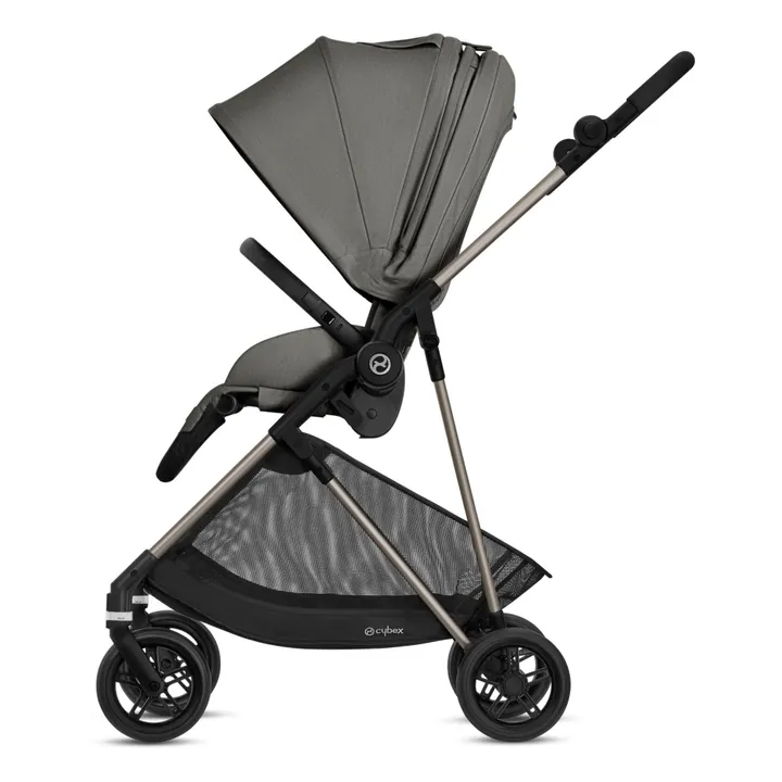 Poussette complète évolutive compacte Melio | Gris clair- Image produit n°1