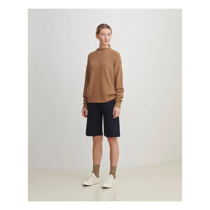 Ribbed Jumper - Women's Collection  | Camel- Product image n°1