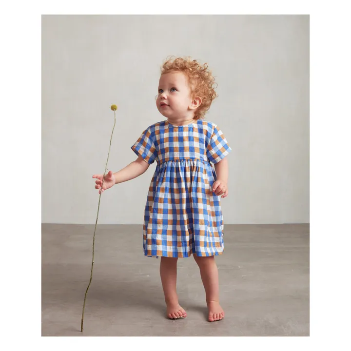 Kleid aus Leinen | Blau- Produktbild Nr. 2