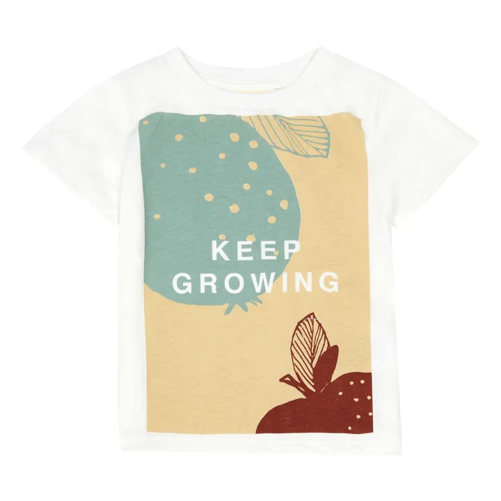 Camiseta Bass Keep Growing algodón orgánico | Blanco Roto- Imagen del producto n°0