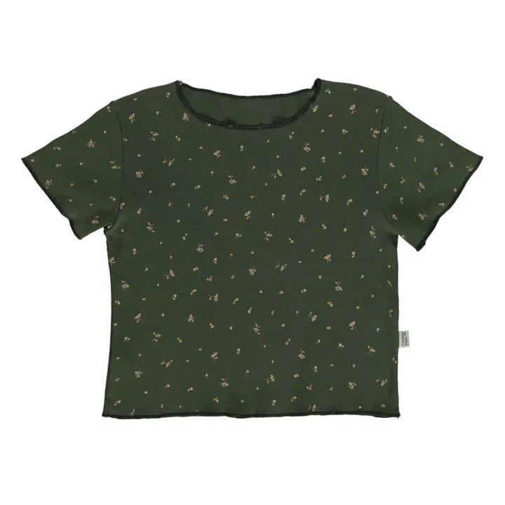 Camiseta algodón orgánico Bouleau | Verde Oscuro- Imagen del producto n°0