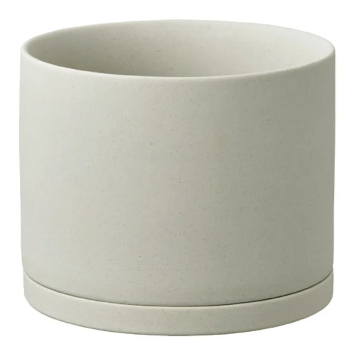 Vaso, modello: Pot Plant, in porcellana | Grigio nuvola- Immagine del prodotto n°0
