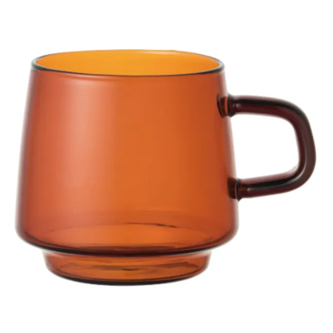 Mug Sépia en verre | Ambre