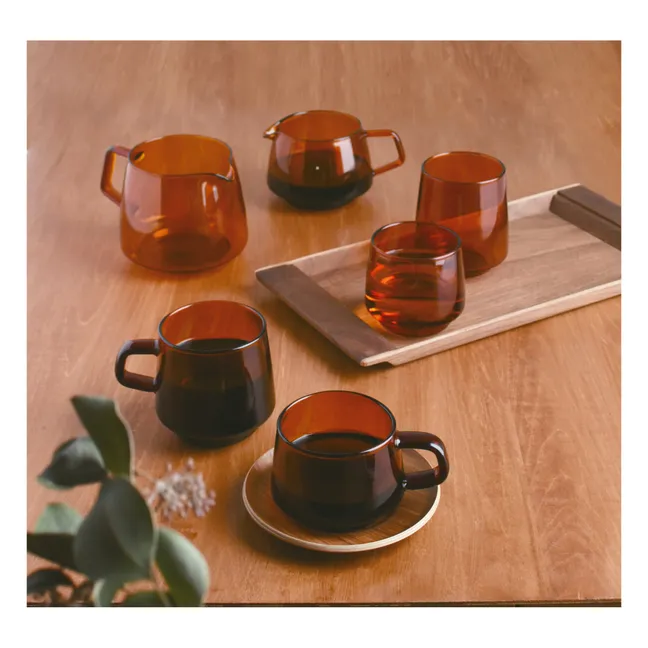 Mug Sépia en verre | Ambre