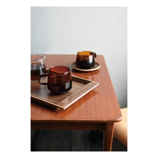 Mug Sépia en verre | Ambre
