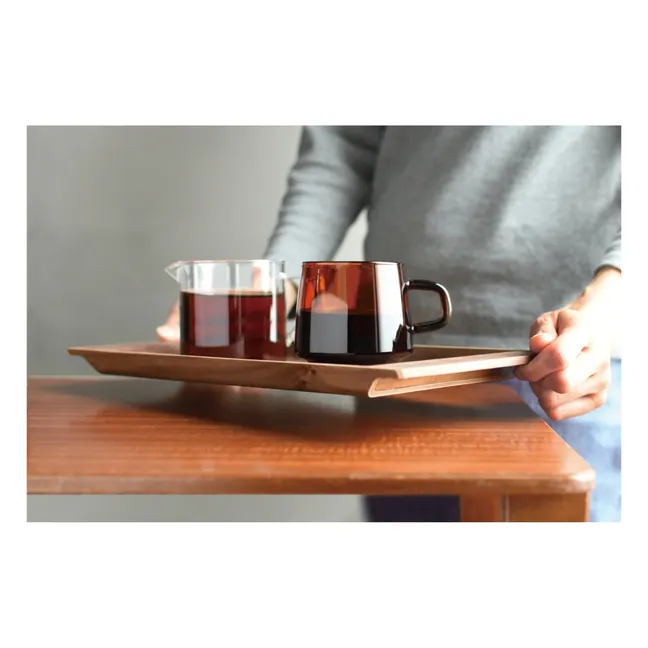 Mug Sépia en verre | Ambre