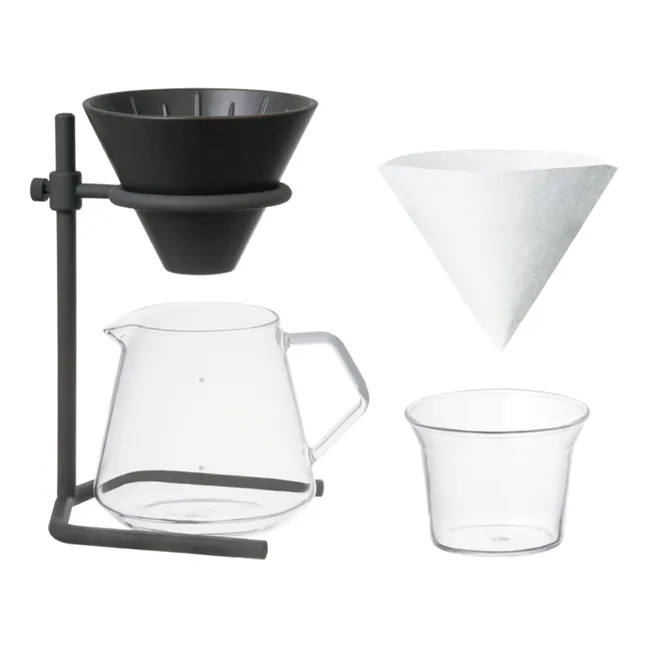 Cafetera set slow coffee - 4 tazas | Negro
