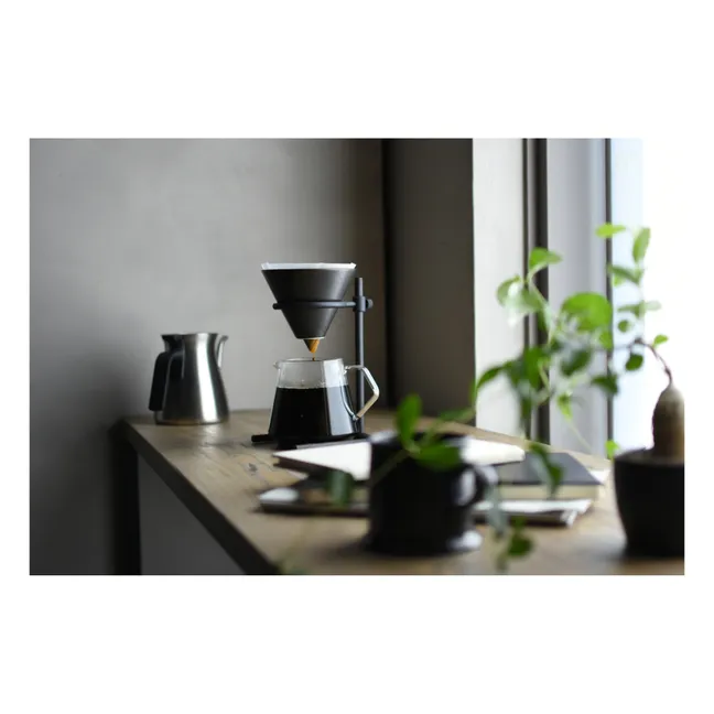 Kaffeekanne Set slow coffee - 4 Tassen | Schwarz