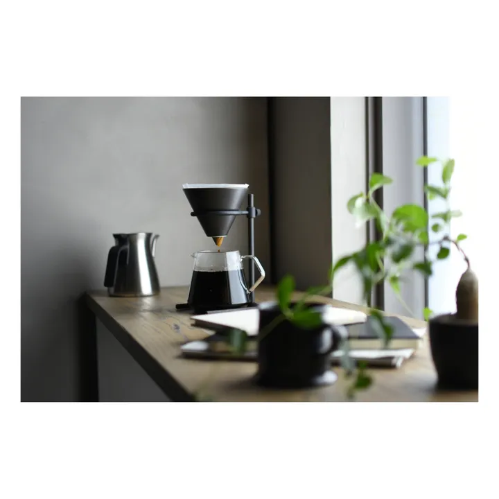 Caffettiera, set slow coffee - 4 tazze | Nero- Immagine del prodotto n°2