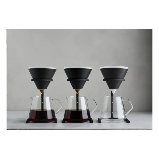 Kaffeekanne Set slow coffee - 4 Tassen | Schwarz