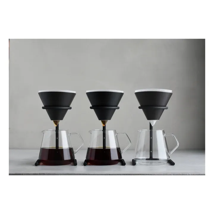 Caffettiera, set slow coffee - 4 tazze | Nero- Immagine del prodotto n°8