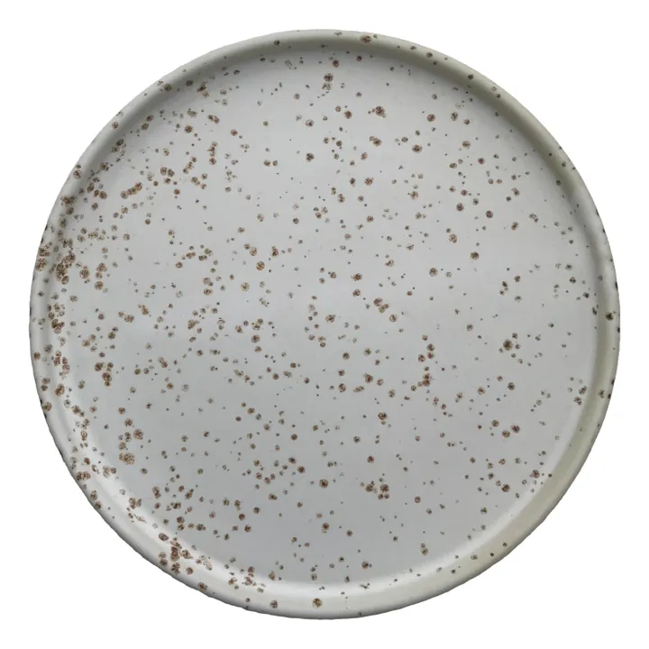 Assiette Inka en porcelaine - Set de 2 | Blanc- Image produit n°0