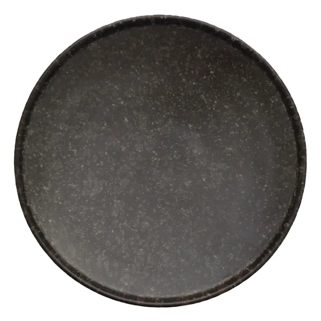 Assiette Inka en porcelaine - Set de 2 | Marron