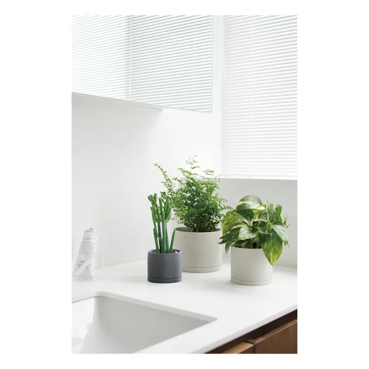 Vaso, modello: Pot Plant, in porcellana | Grigio nuvola- Immagine del prodotto n°1