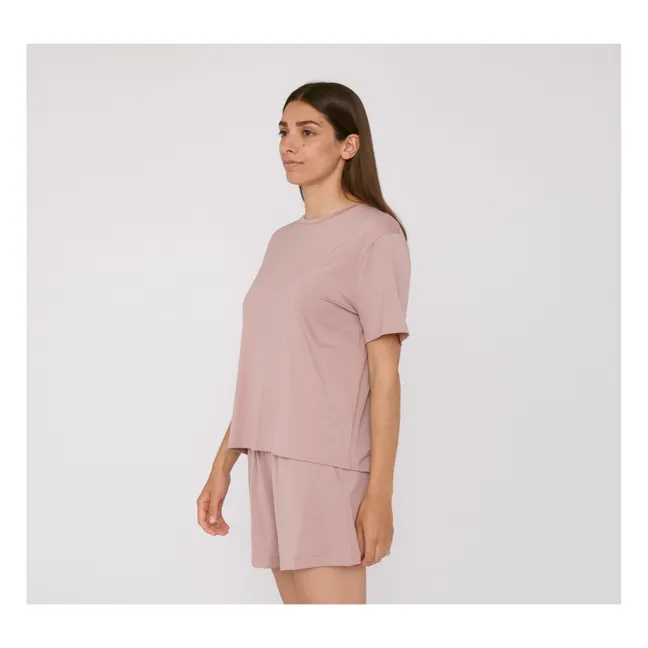 T-Shirt in tencel Lite | Rosa antico