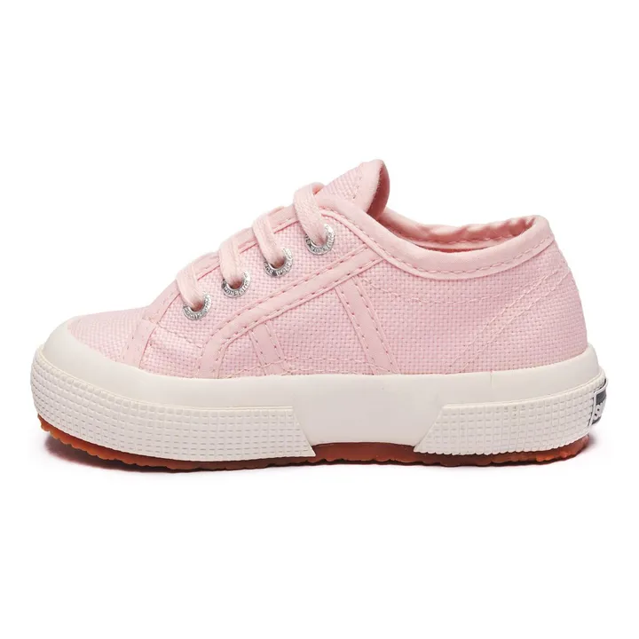 Baskets Lacets Coton Basse | Rose pâle- Image produit n°2