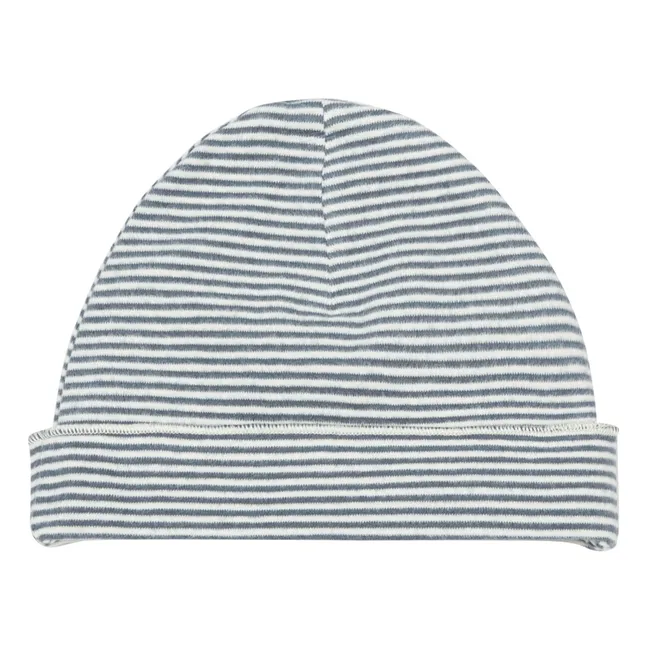 Gorro Baby Beanie algodón orgánico | Azul Marino