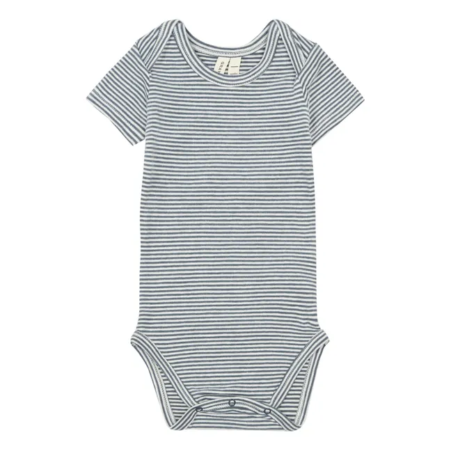 Body Onesie algodón orgánico | Azul Gris