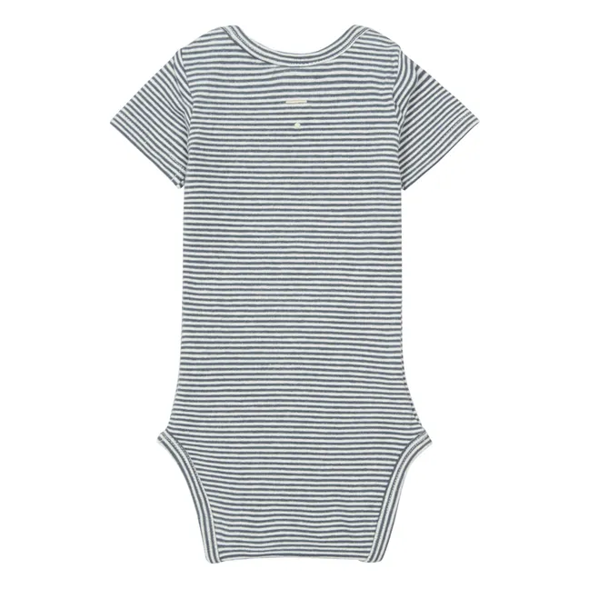 Body Onesie algodón orgánico | Azul Gris