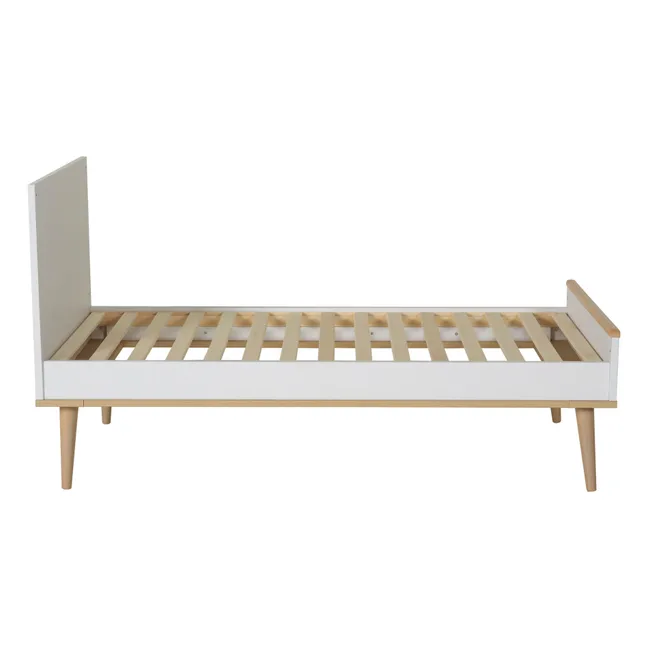 Flow Oak Cot 70 x 140cm | White