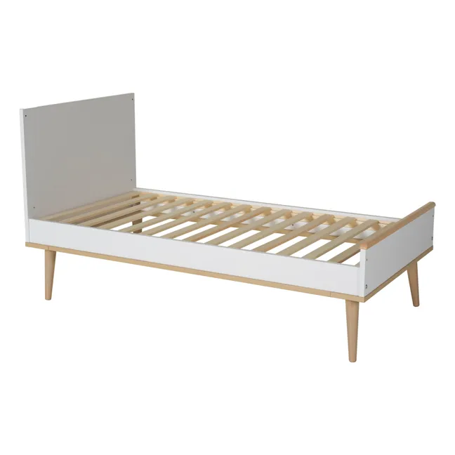 Flow Oak Cot 70 x 140cm | White