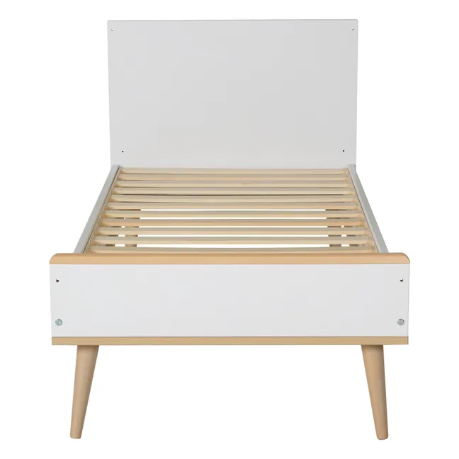 Flow Oak Cot 70 x 140cm | White
