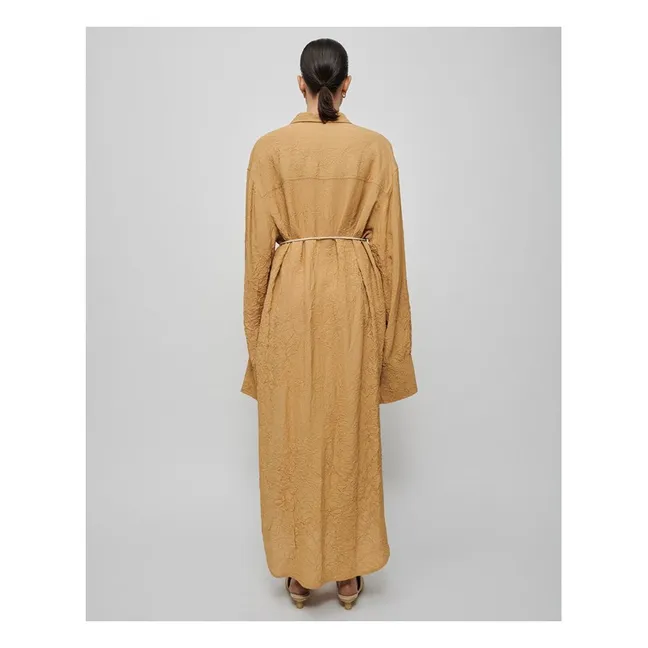 Robe Chemise Fruma Effet Froissé | Camel