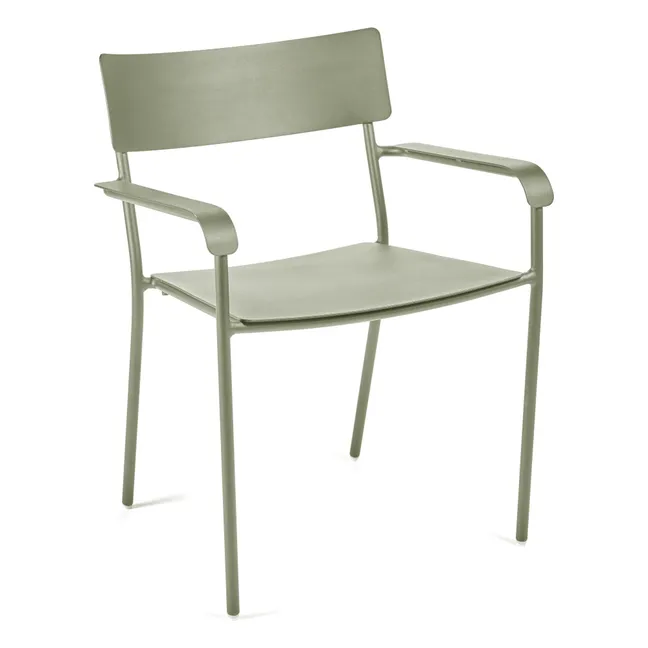 August Outdoor Chair with Armrests | Eucalyptus
