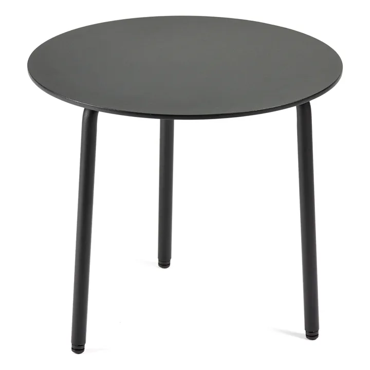 Mesa auxiliar redonda outdoor August | Negro- Imagen del producto n°0