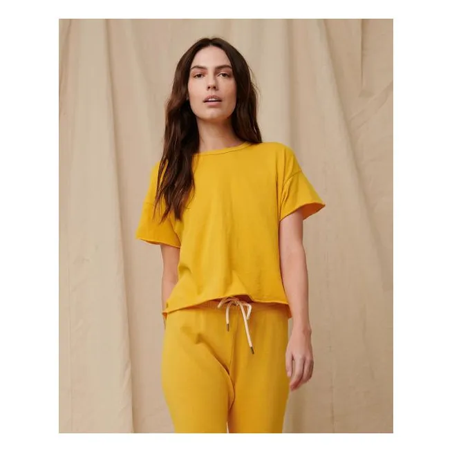 The Crop T-shirt  | Yellow- Product image n°1