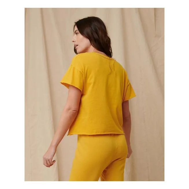 The Crop T-shirt  | Yellow- Product image n°4