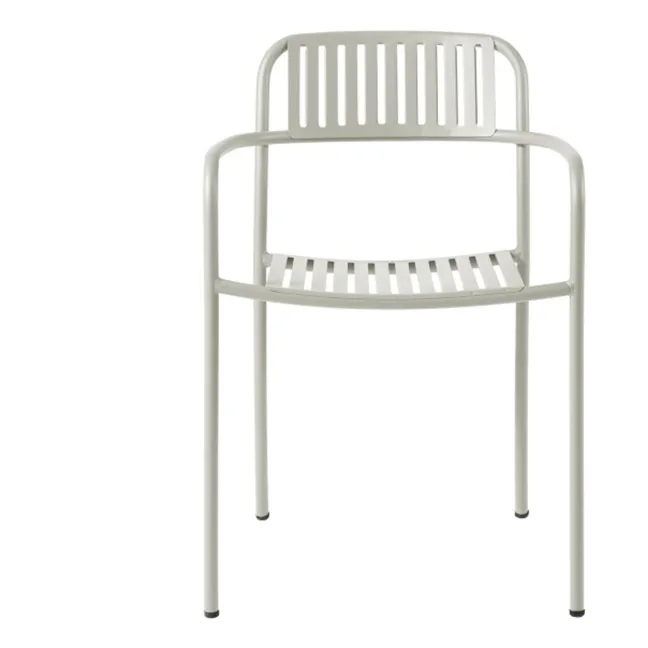 Patio Stainless Steel Outdoor Chair  | Pearl grey