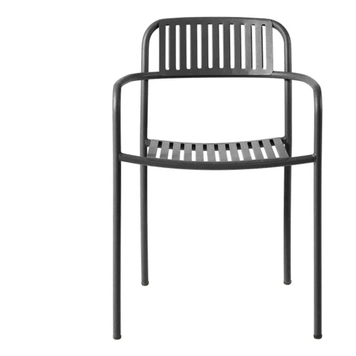Patio Stainless Steel Outdoor Chair  | Gris graphite- Product image n°0