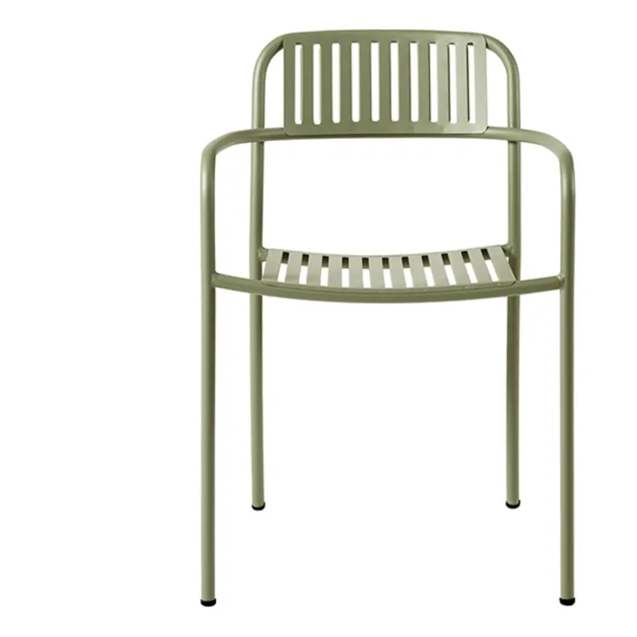 Chaise outdoor Patio en inox | Vert olive- Image produit n°0