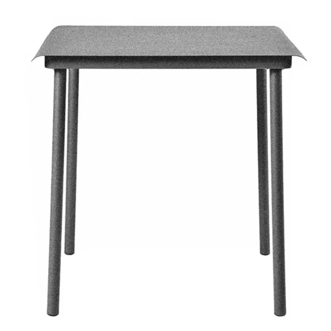 Table outdoor Patio Café en inox - 75x75 cm | Gris graphite