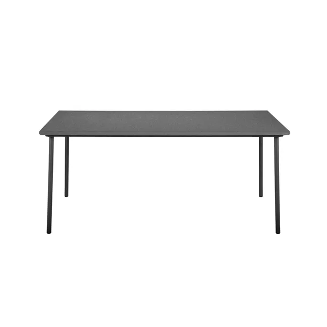 Table outdoor Patio en inox - 200x100 cm | Gris graphite
