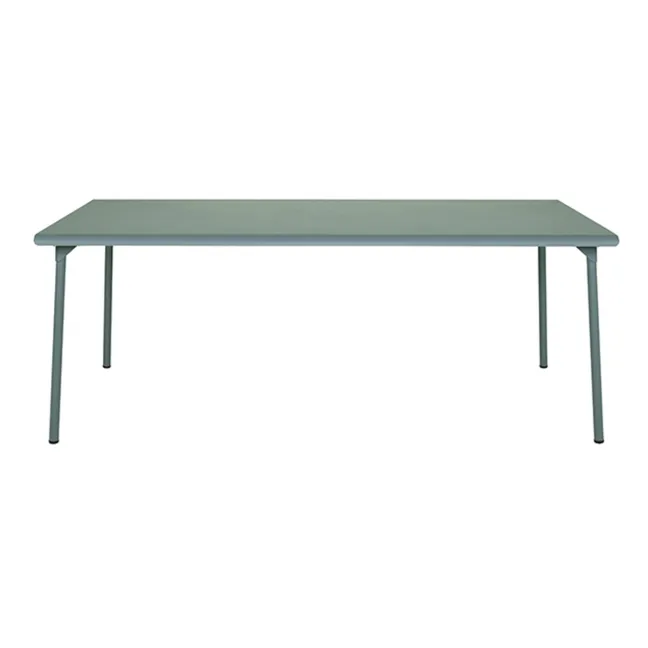 Table outdoor Patio en inox - 200x100 cm | Vert Lichen