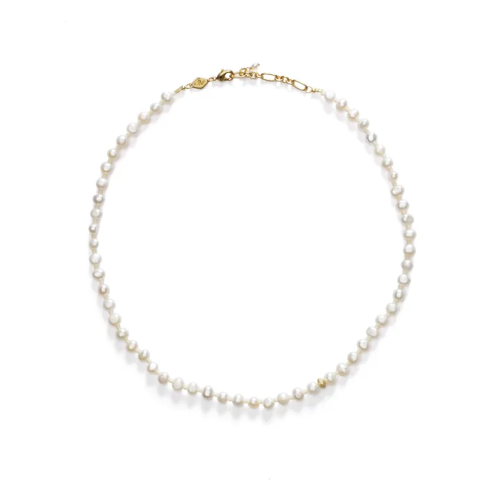 Pequeño Collar Stellar Pearly | Dorado- Imagen del producto n°0