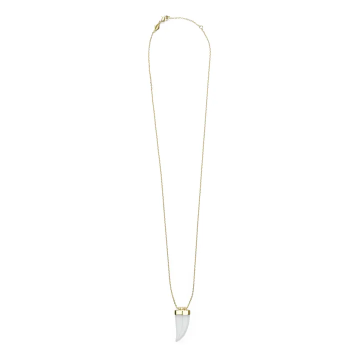 Jaws Small Wave Necklace  | Gold- Product image n°3