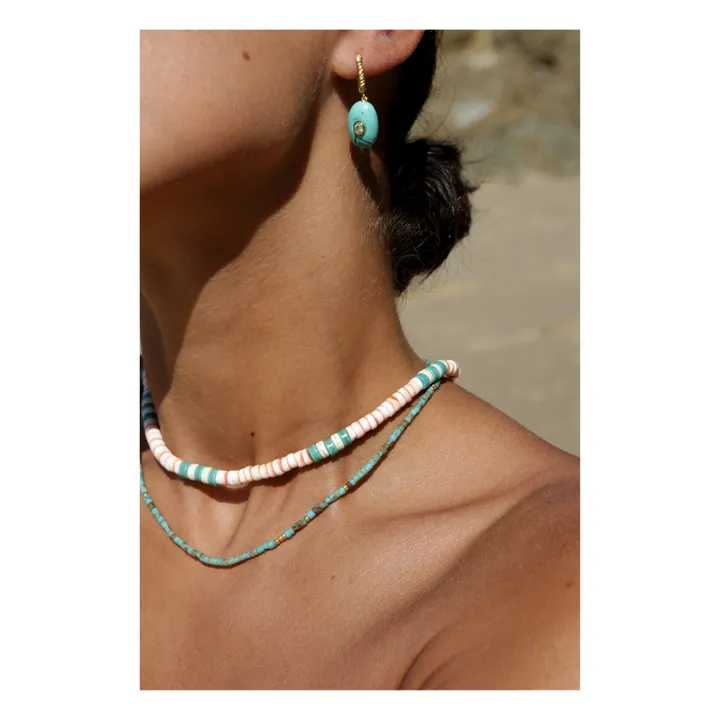 Pebble Beach Earrings  | Turquoise- Product image n°1
