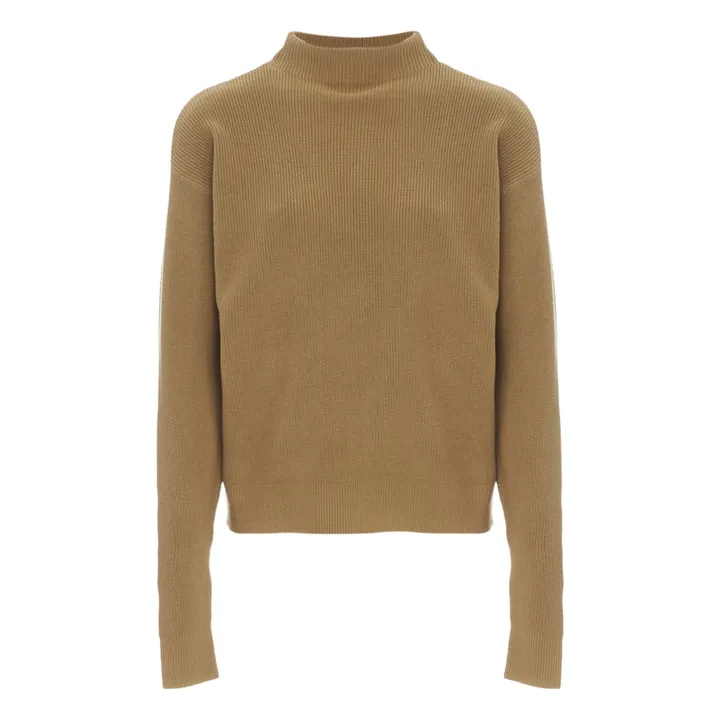 Ribbed Jumper - Women's Collection  | Camel- Product image n°0