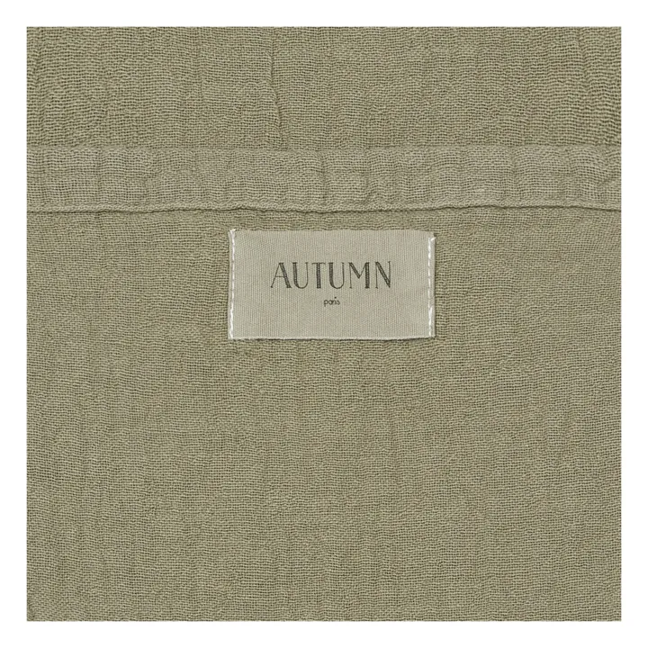 Serviette Punto aus Bio-Baumwolljacquard | Khaki- Produktbild Nr. 2