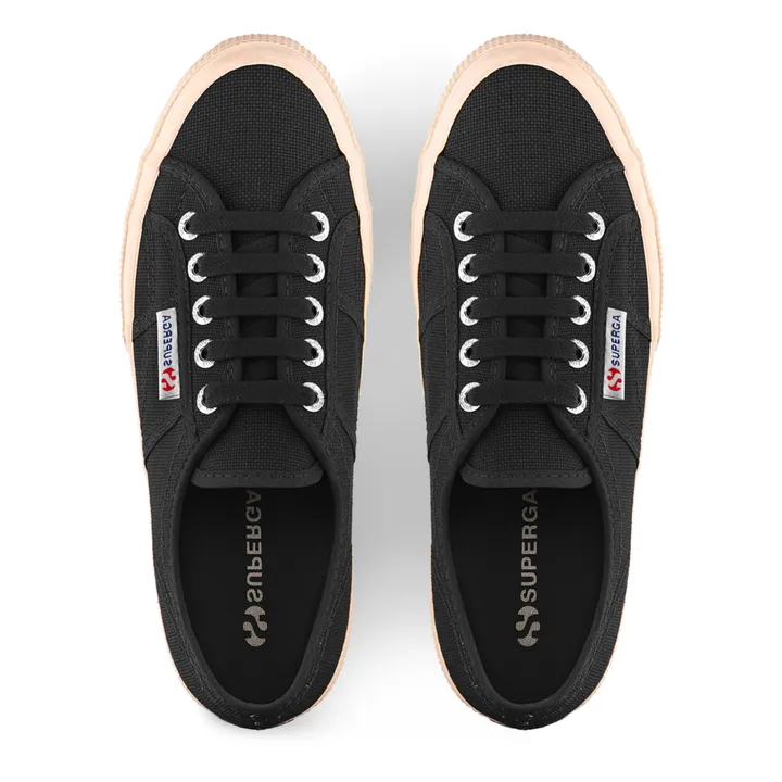 Zapatillas Cordones algodón | Negro- Imagen del producto n°1