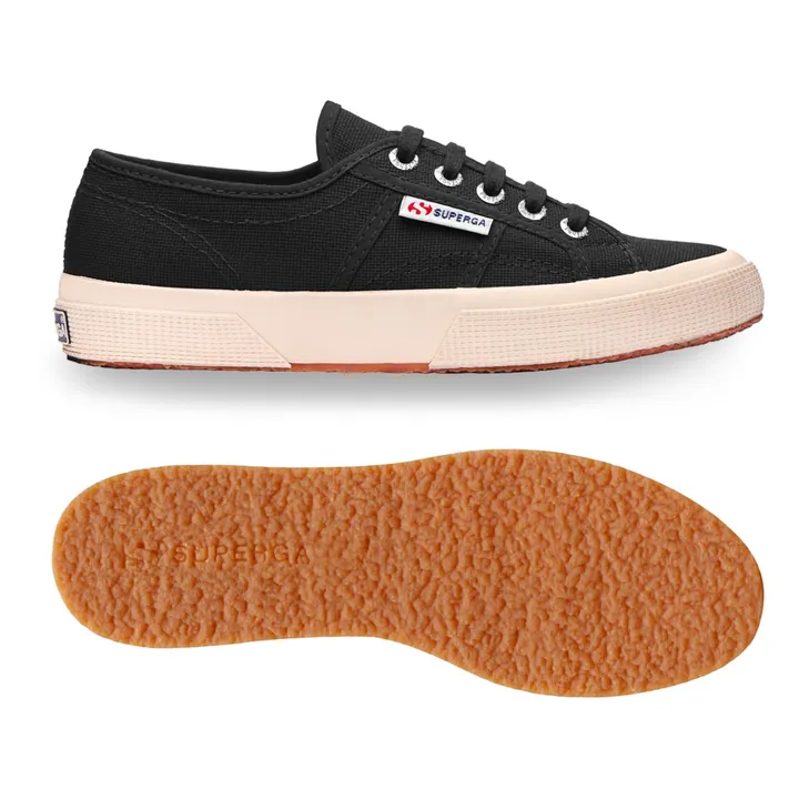 Zapatillas Cordones algodón | Negro- Imagen del producto n°3