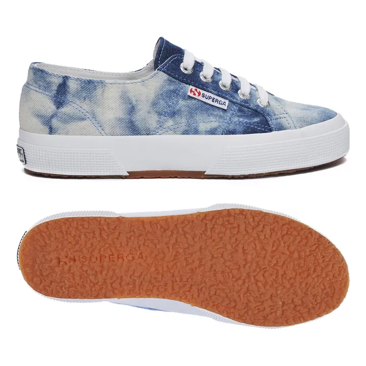 Baskets Lacets Tie and Dye Coton | Bleu- Image produit n°3