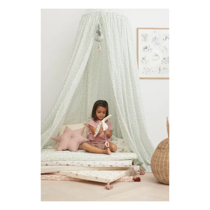 Organic Cotton Star Cushion | Powder pink- Product image n°1