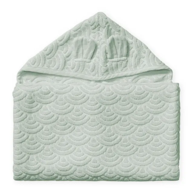 Organic Cotton Rabbit Bath Towel | Sage